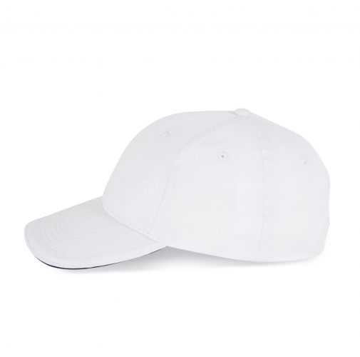 white / navy Gorra con sándwich contrastado - 6 paneles