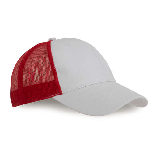 white / red Gorra Trucker - 6 paneles