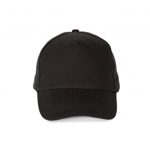 black Gorra algodón grueso - 5 paneles