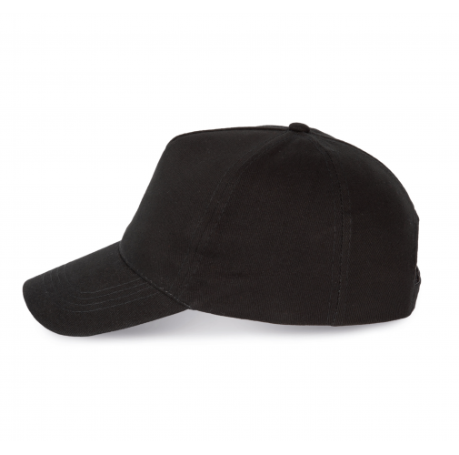 black Gorra algodón grueso - 5 paneles