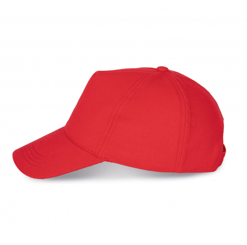 red Gorra algodón grueso - 5 paneles