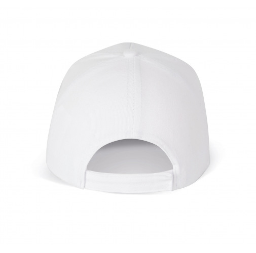 white Gorra algodón grueso - 5 paneles