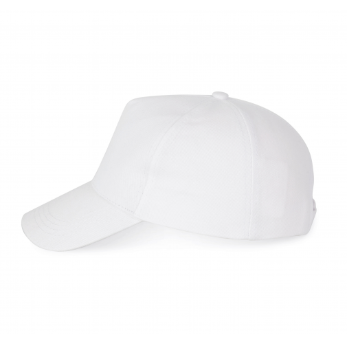 white Gorra algodón grueso - 5 paneles