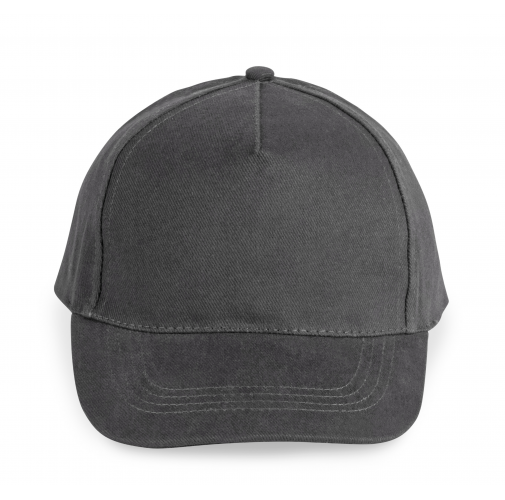 dark grey Gorra algodón grueso - 5 paneles