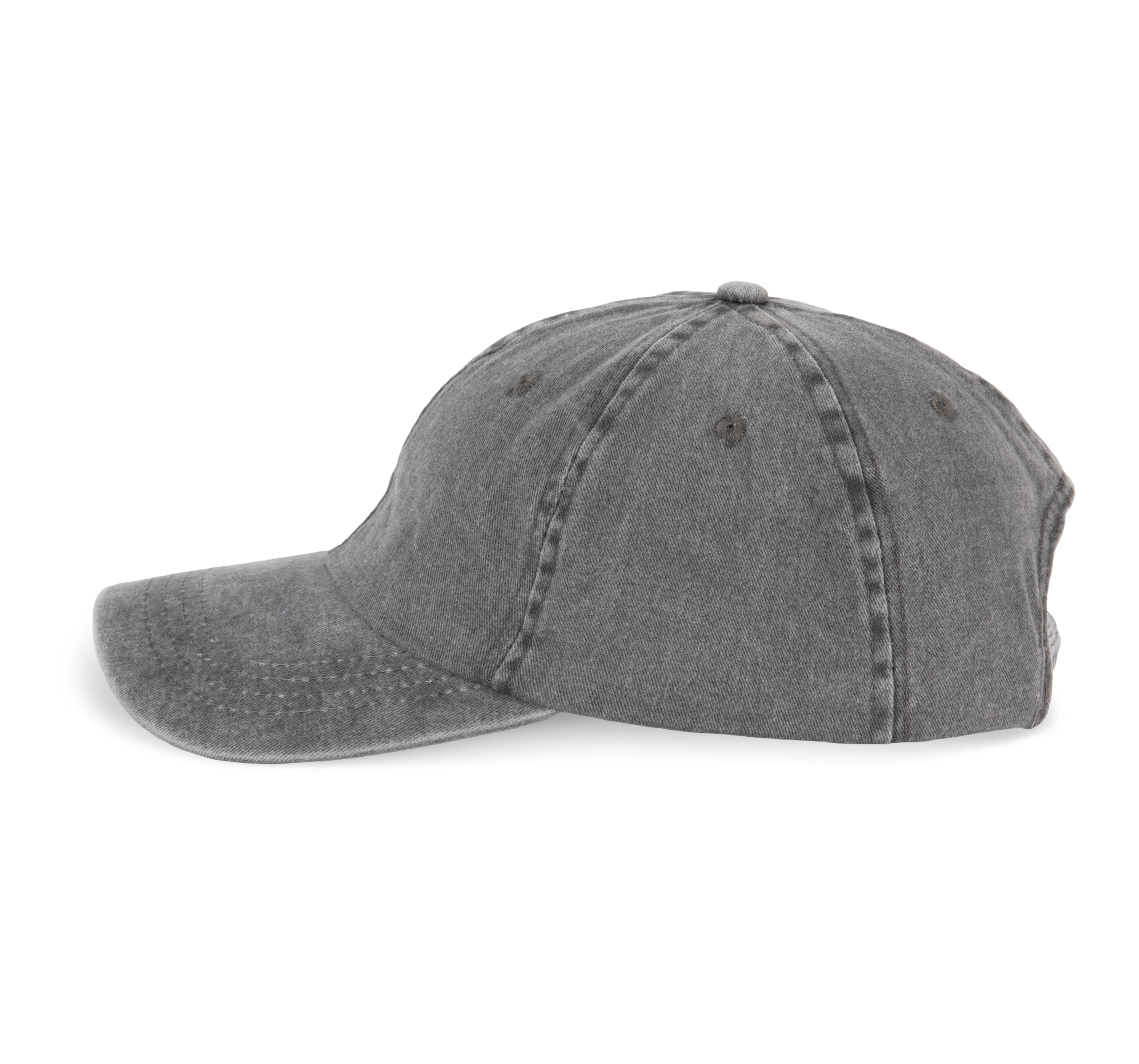 washed black Gorra vintage - 6 paneles