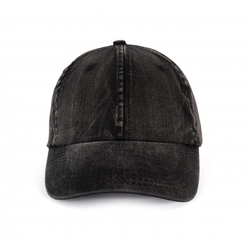 washed black Gorra vintage - 6 paneles
