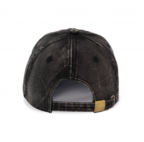 washed black Gorra vintage - 6 paneles