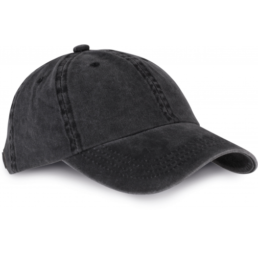 washed black Gorra vintage - 6 paneles