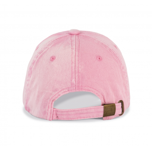 washed dark pink Gorra vintage - 6 paneles
