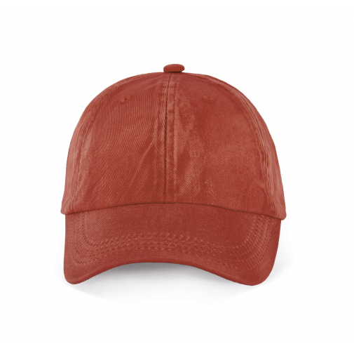 washed orange brick Gorra vintage - 6 paneles