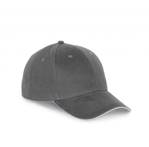 dark grey / light grey Gorra con sándwich contrastado - 6 paneles