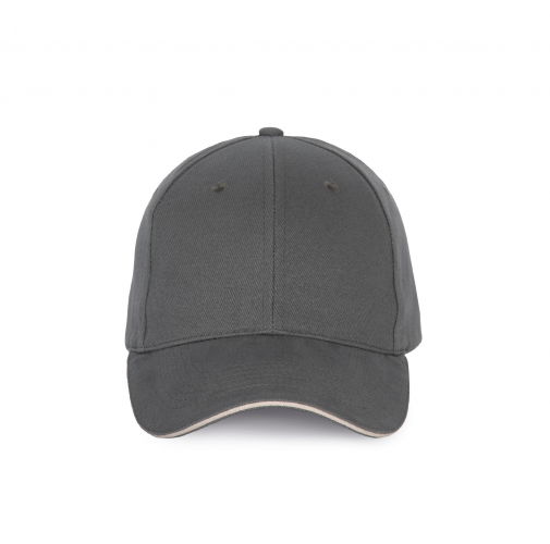 dark grey / light grey Gorra con sándwich contrastado - 6 paneles