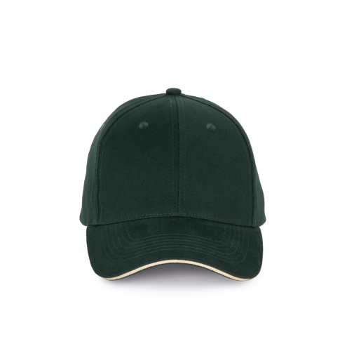 forest green / beige Gorra con sándwich contrastado - 6 paneles