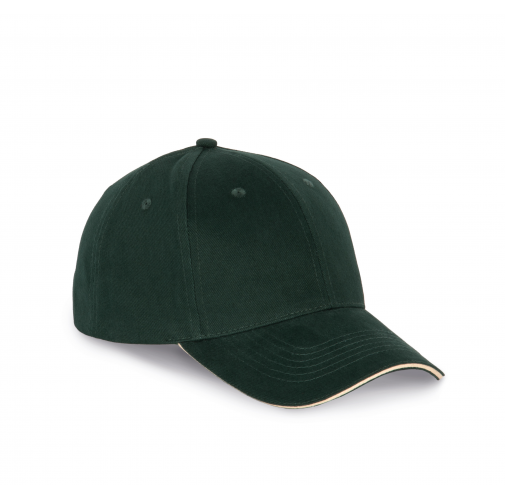 forest green / beige Gorra con sándwich contrastado - 6 paneles