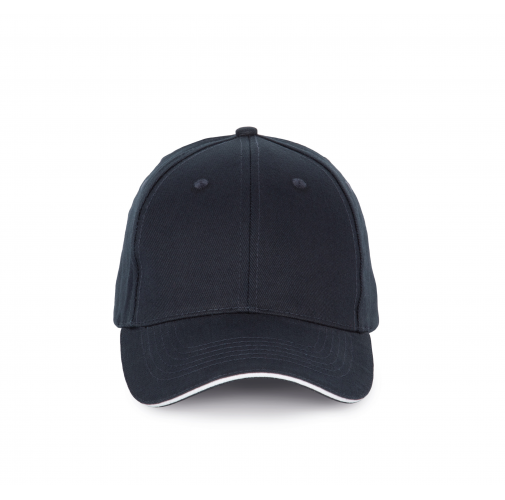 navy / white Gorra con sándwich contrastado - 6 paneles