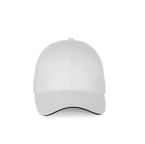 white / navy Gorra con sándwich contrastado - 6 paneles