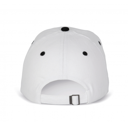 white / black Gorra - 6 paneles