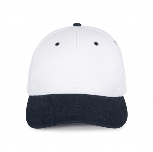 white / navy Gorra - 6 paneles