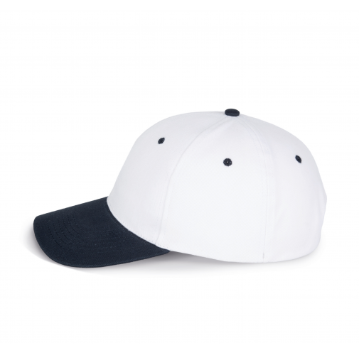 white / navy Gorra - 6 paneles