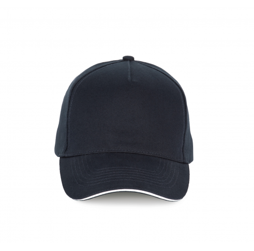 navy / white Gorra - 5 paneles