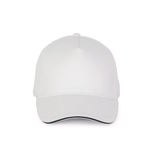 white / navy Gorra - 5 paneles