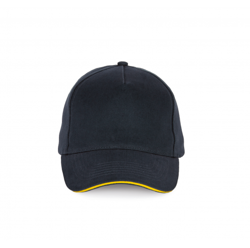 navy / yellow Gorra - 5 paneles