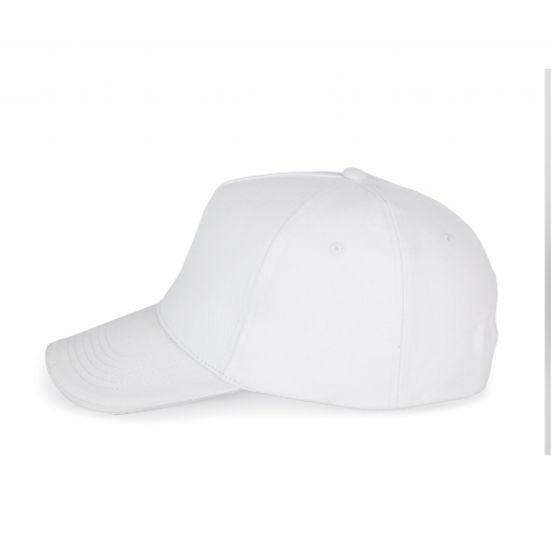 white Gorra - 5 paneles