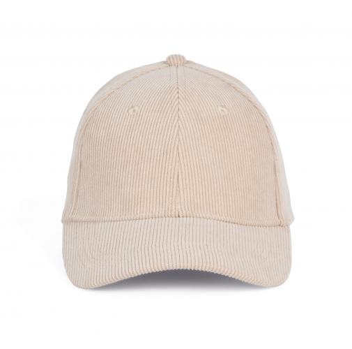 sand Gorra de pana - 6 paneles