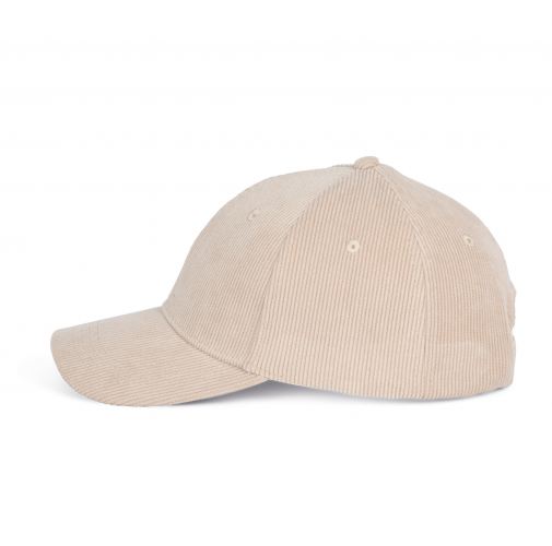 sand Gorra de pana - 6 paneles