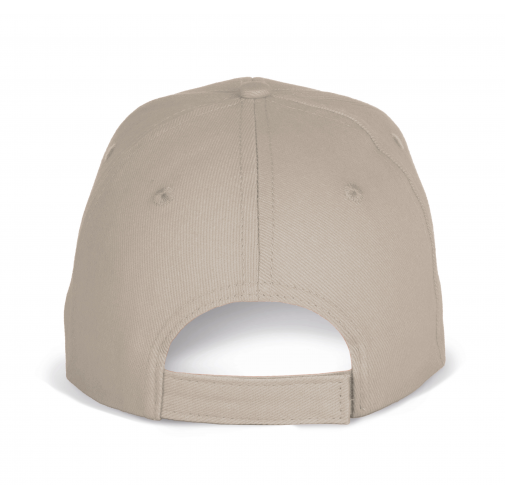 beige / white Gorra béisbol con sándwich - 6 paneles