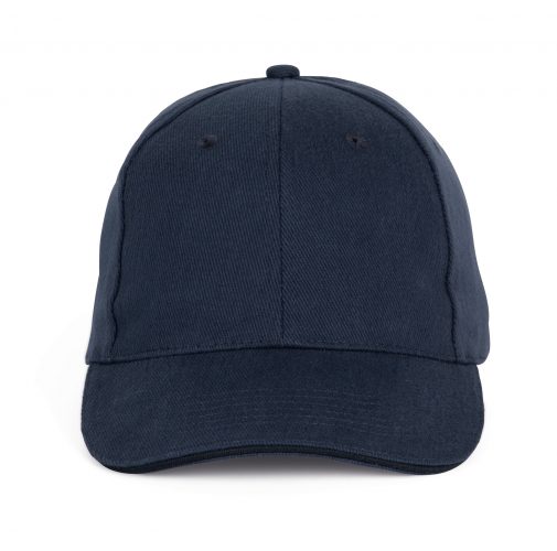navy Gorra béisbol con sándwich - 6 paneles