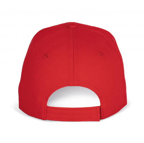 red / white Gorra béisbol con sándwich - 6 paneles