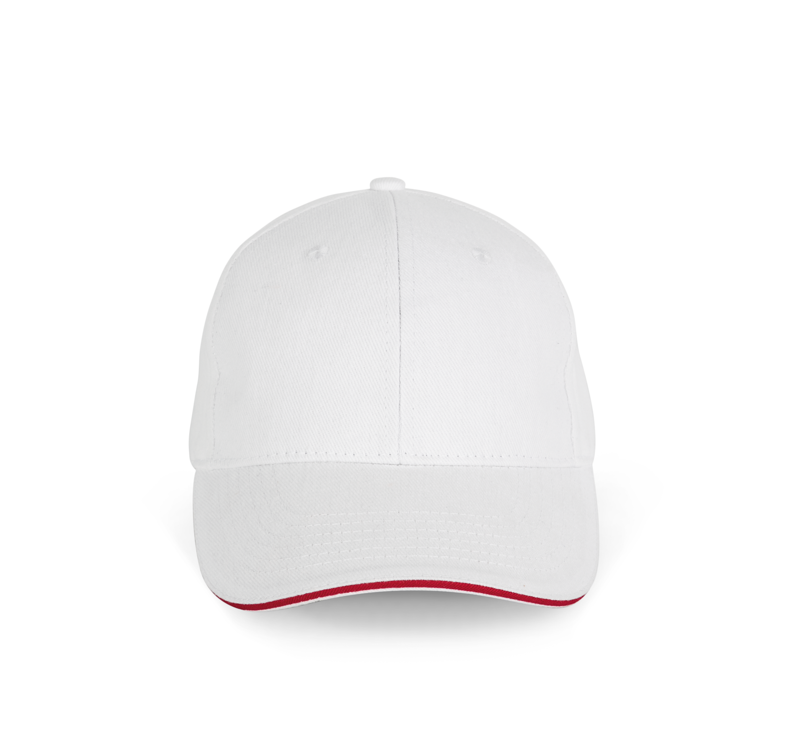 almond green / ivory Gorra algodón orgánico con sándwich contrastado - 6 paneles