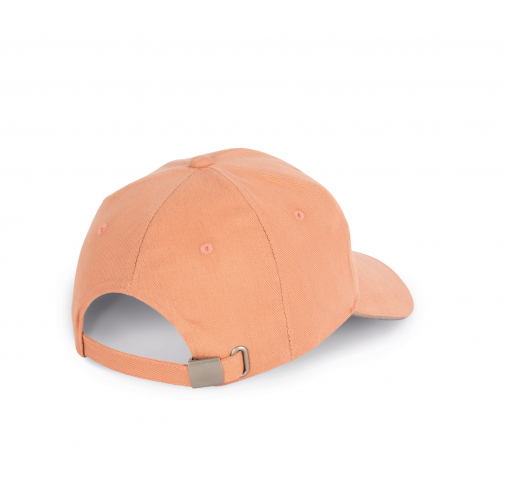 peach / metal grey Gorra algodón orgánico con sándwich contrastado - 6 paneles
