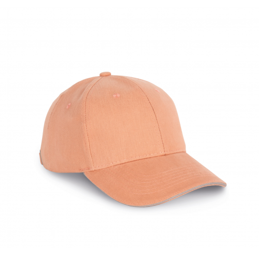 Gorra algodón orgánico con sándwich contrastado - 6 paneles