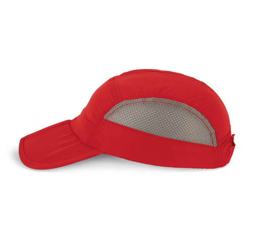 red / grey Gorra plegable de deporte