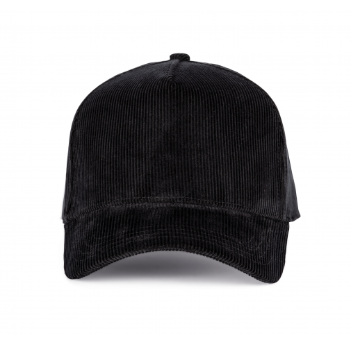 black Gorra de pana - 5 paneles