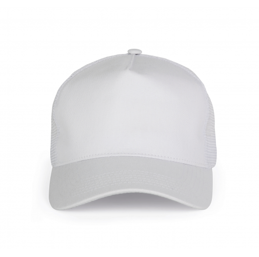 white Gorra trucker - 5 paneles