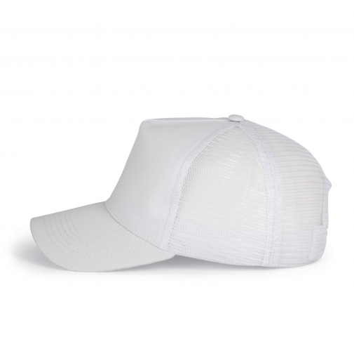 white Gorra trucker - 5 paneles