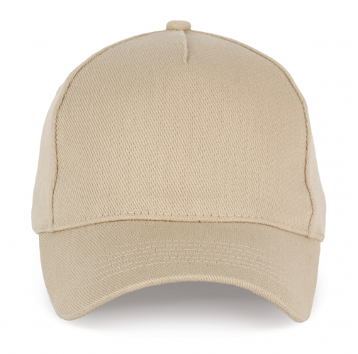 beige Gorra de algodón y poliéster reciclado K-loop tracking - 5 paneles