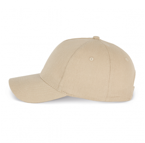 beige Gorra de algodón y poliéster reciclado K-loop tracking - 5 paneles