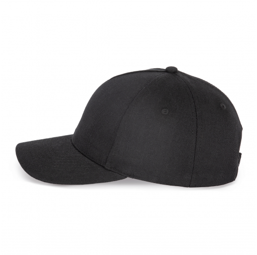 black Gorra de algodón y poliéster reciclado K-loop tracking - 5 paneles