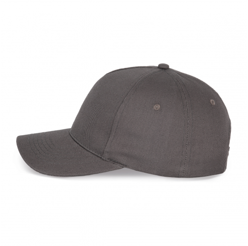 dark grey Gorra de algodón y poliéster reciclado K-loop tracking - 5 paneles