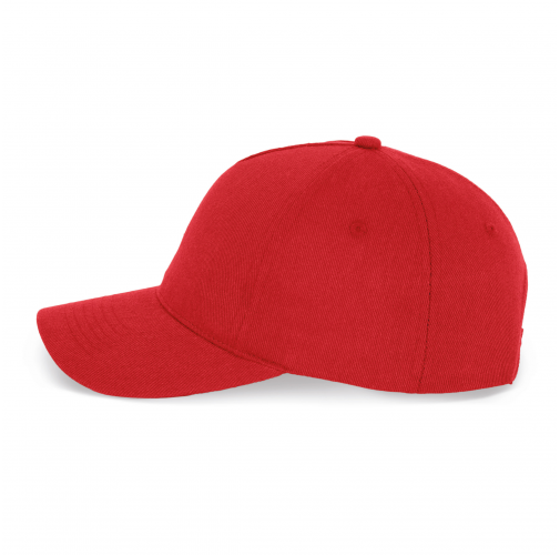 red Gorra de algodón y poliéster reciclado K-loop tracking - 5 paneles