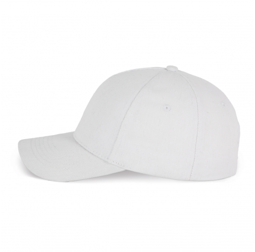 white Gorra de algodón y poliéster reciclado K-loop tracking - 5 paneles