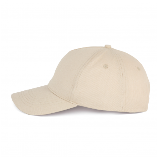 beige Gorra de algodón y poliéster reciclado K-loop tracking - 5 paneles