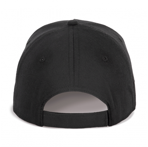 black Gorra de algodón y poliéster reciclado K-loop tracking - 5 paneles