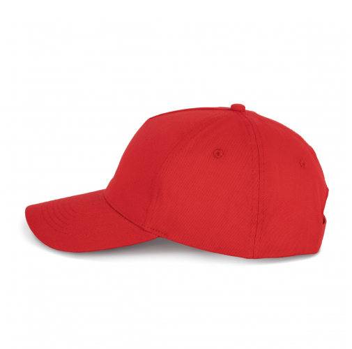 red Gorra de algodón y poliéster reciclado K-loop tracking - 5 paneles