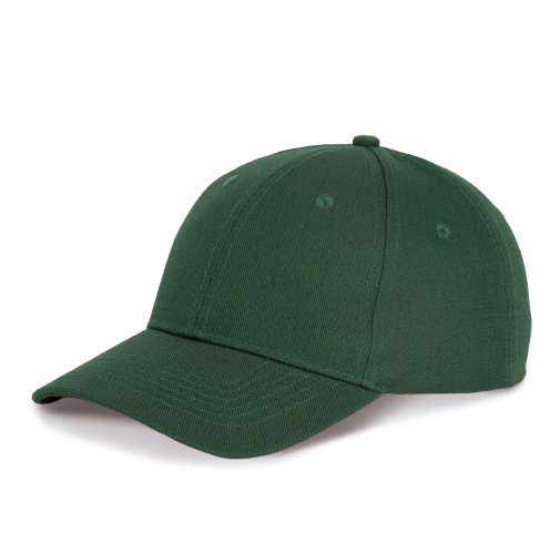 forest green Gorra de algodón y poliéster reciclado K-loop tracking- 6 paneles