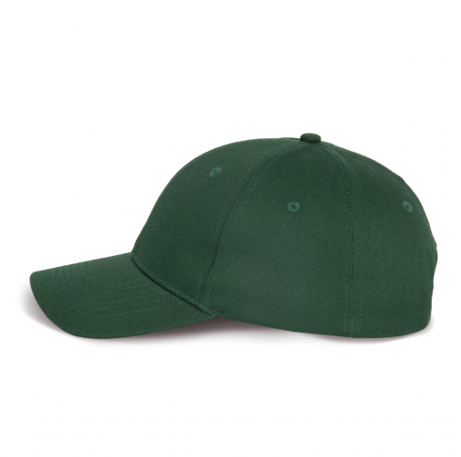 forest green Gorra de algodón y poliéster reciclado K-loop tracking- 6 paneles